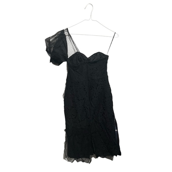 Lulus Once in a While Black Lace One-Shoulder
Bodycon Midi Dress, New with Tags - Picture 2 of 5